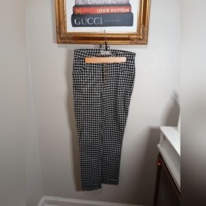 Urban Outfitters Black and White Print Pants/Jeans